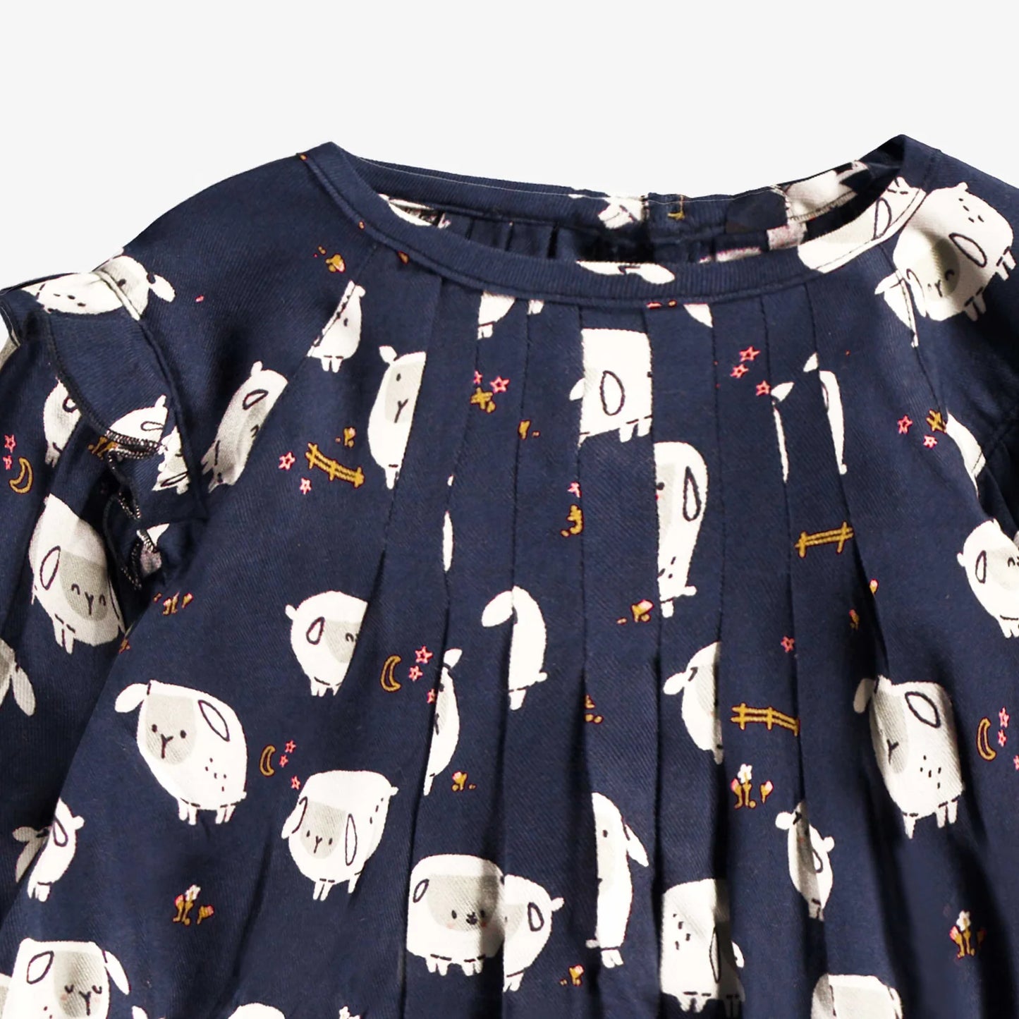 Navy Sheep Dress-Souris Mini