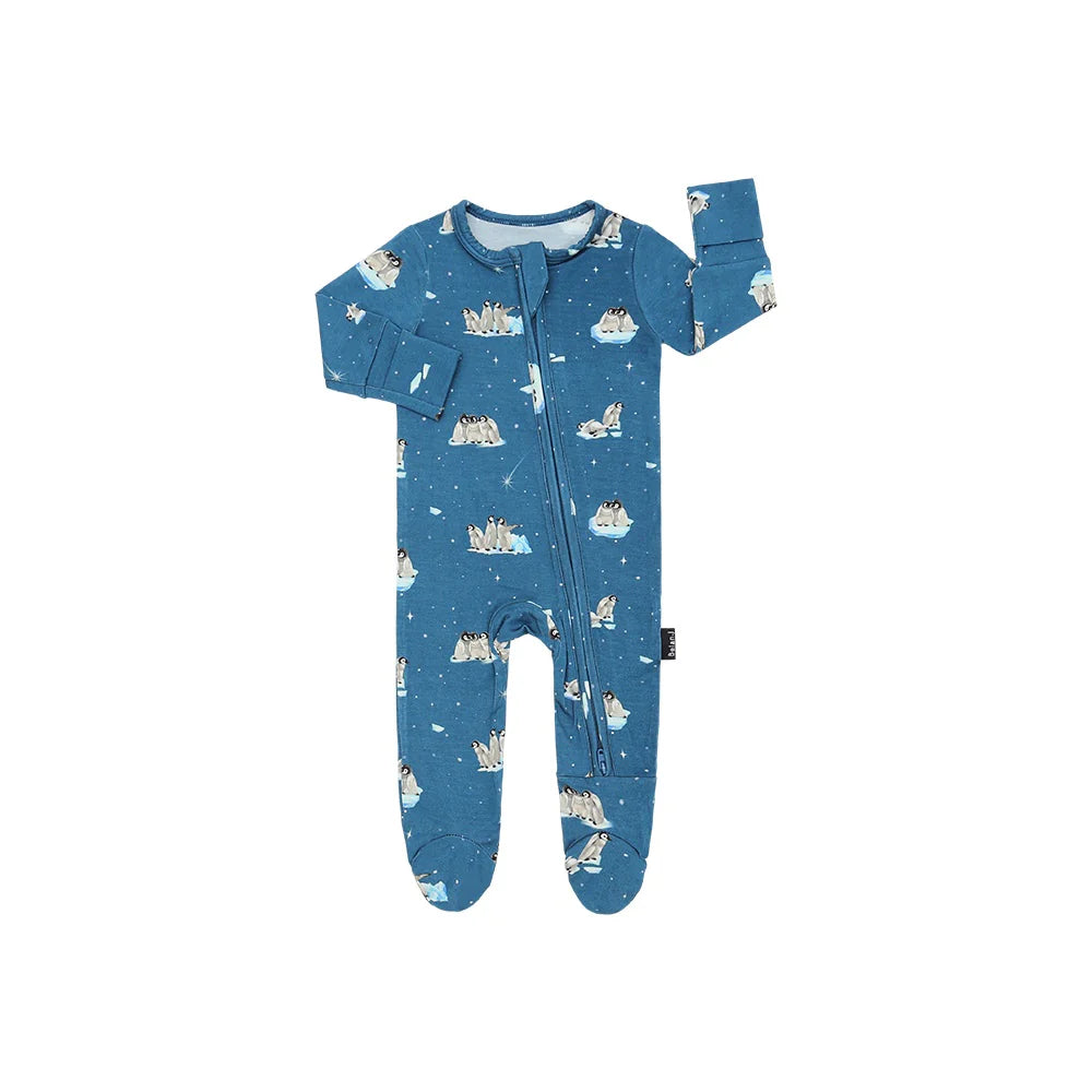 Penguins Bamboo Baby Footed Sleeper 2 Colours -Belan.J