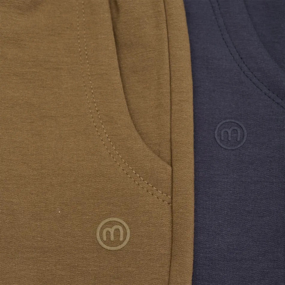 2 Pk Navy and Brown Sweatpants