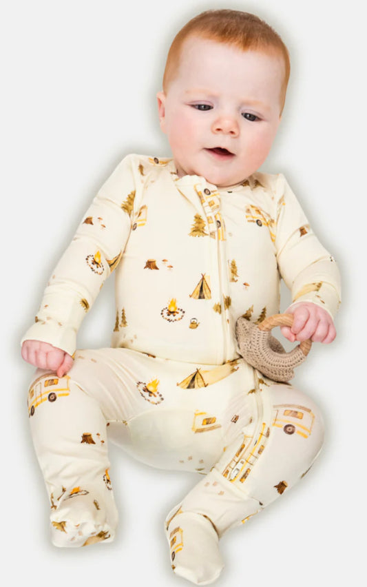 Day Camp Footed Zipper Sleeper-Belan.J