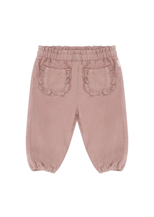 Muted Rose Organic Cotton Corduroy with Lining Baby  Pants -MinyMo