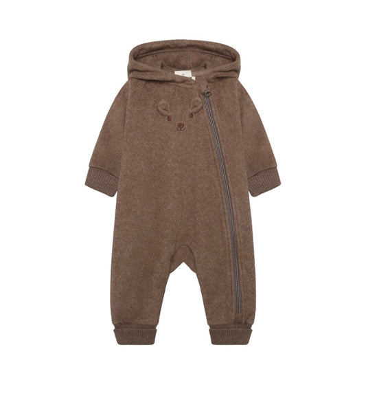 One Piece Brown Fleece Suit for Baby -MinyMo