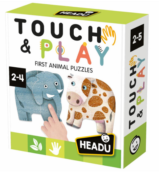 Touch And Play First Animal Puzzles-Headu