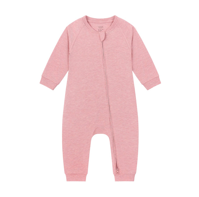 Pink Sunset Bamboo Long Sleeve Footless Sleeper Snug Fit-Nest