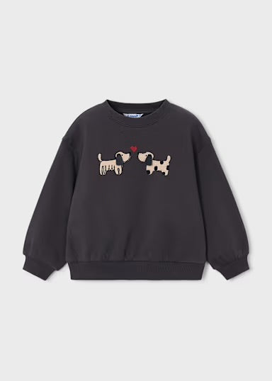 Grey Dog Knit Sweatshirt - Mayoral
