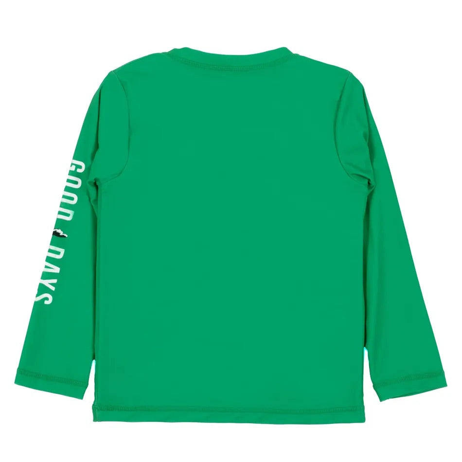 Long Sleeve Green Rash Guard Shirt