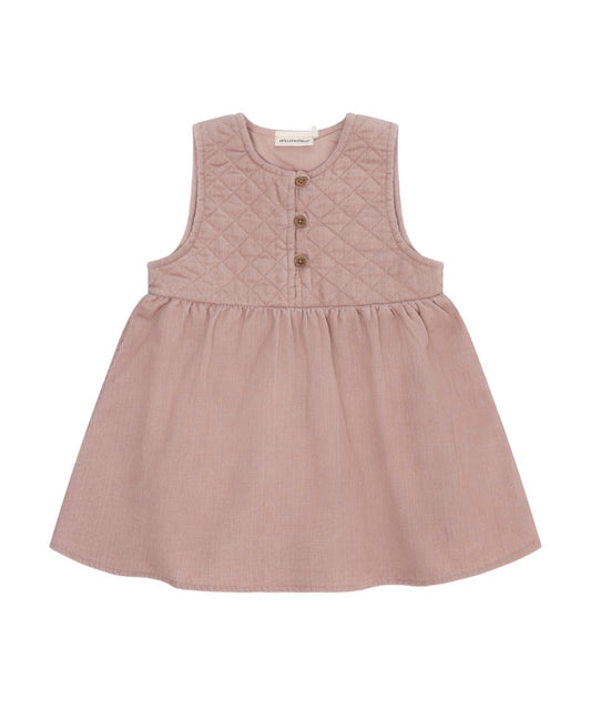 Muted Blush Corduroy Jumper Dress - Baby -Minymo