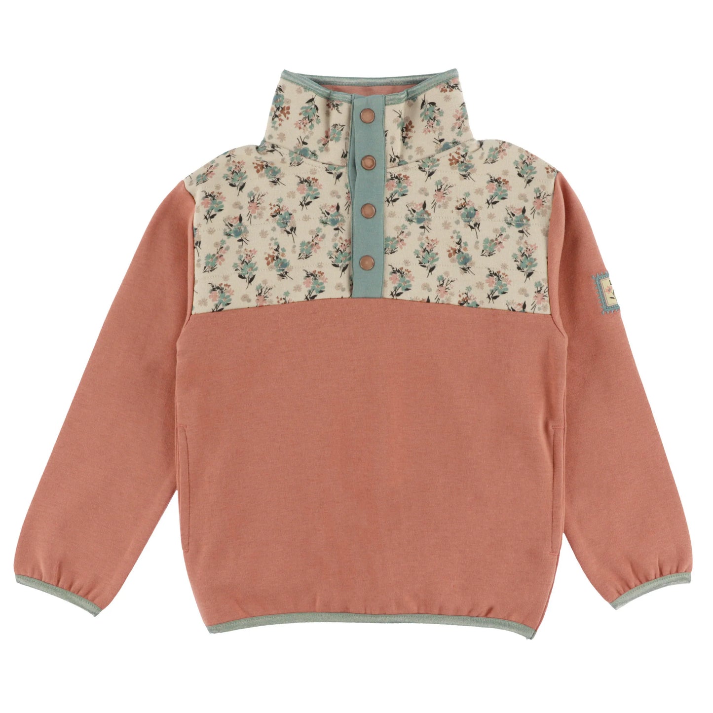 Blue Quarter Zip Sweatshirt -Nano