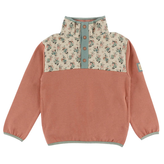 Blue Quarter Zip Sweatshirt -Nano