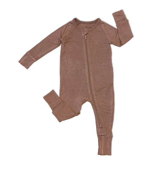 Beaver Fur Bamboo 2 Way Zipper Romper-Silkberry