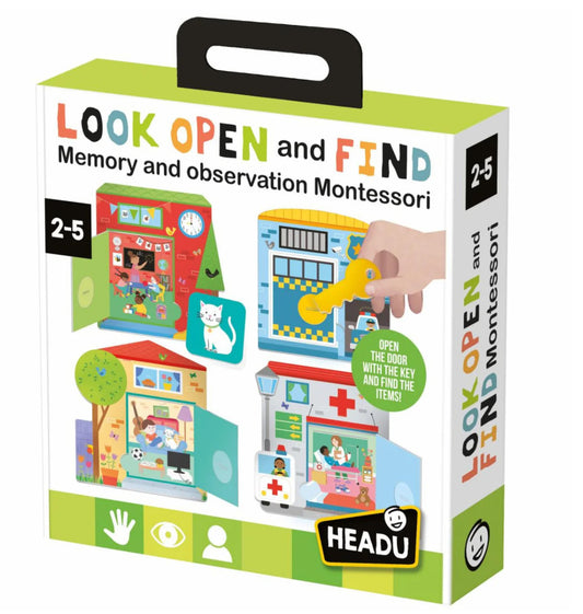 Look Open And Find Memory Montessori-Headu