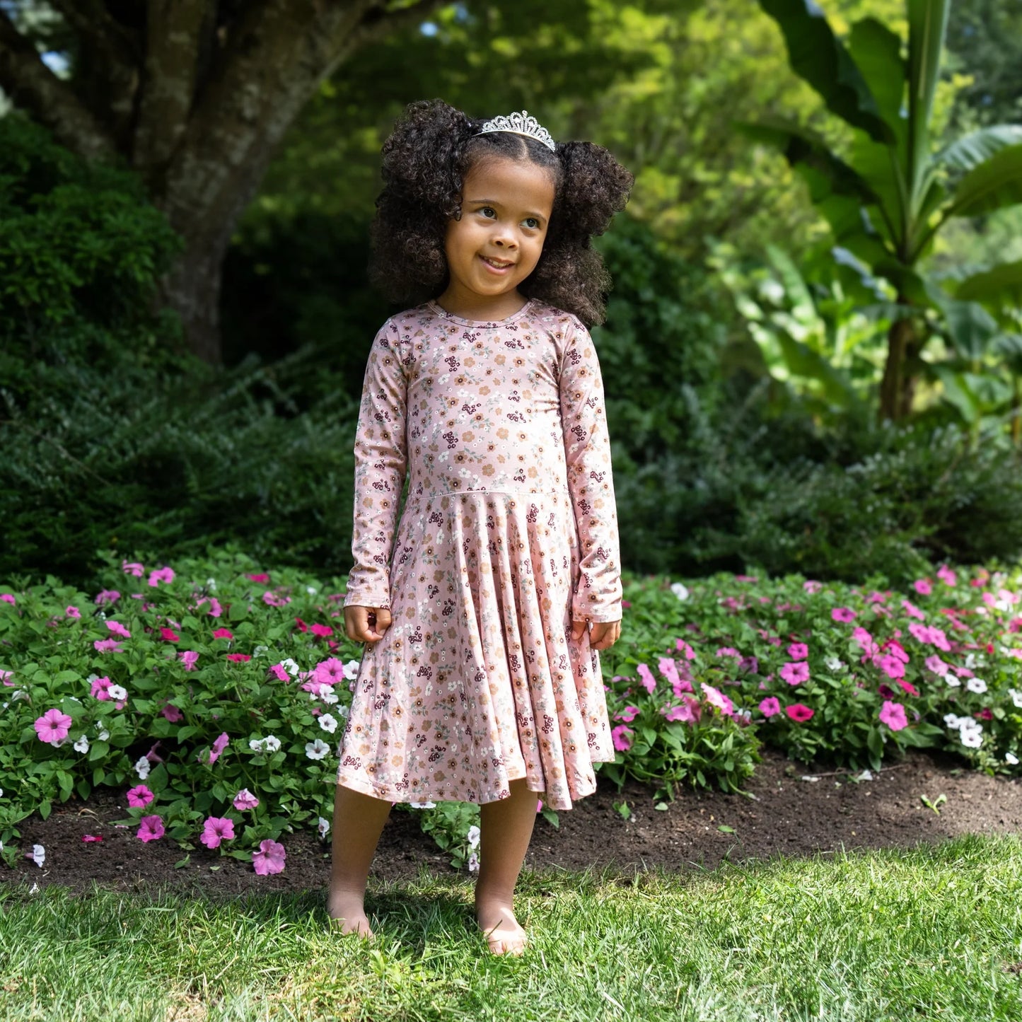 Velvet Garden Long Sleeve Twirl Dress - Belan.J