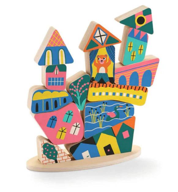 ZE Staka Boom Card Block Toy-DJECO