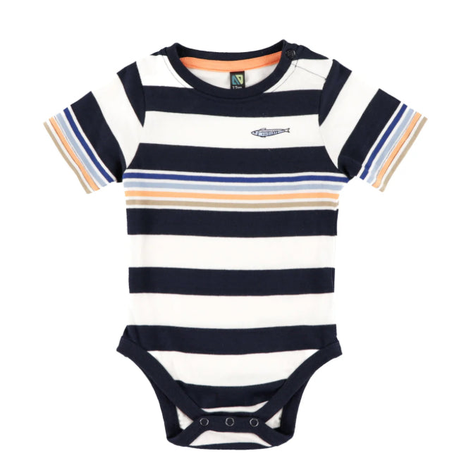 Striped Baby Boy Onesie-Nano