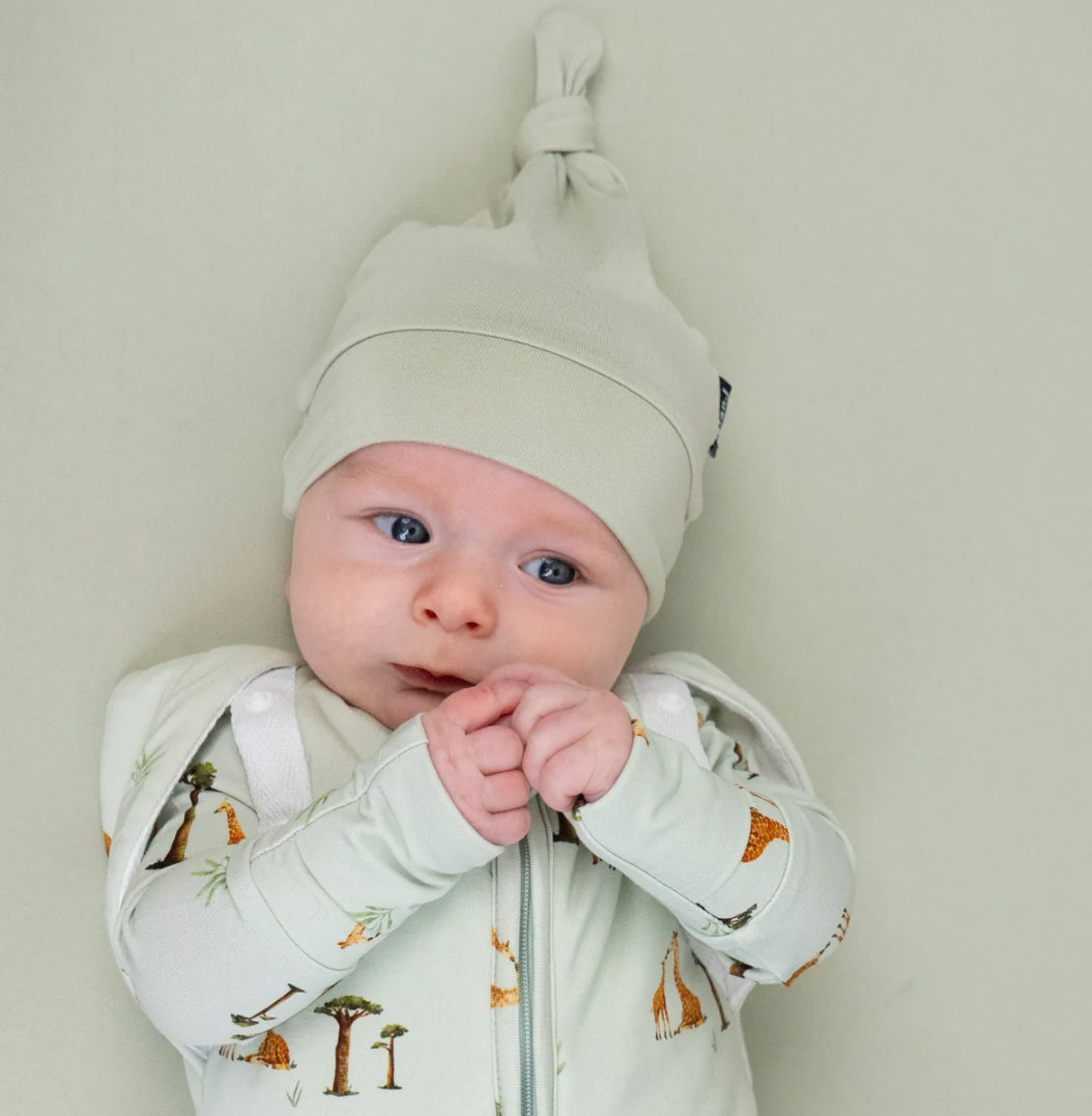 Sage Knotted Hat-Belan.J