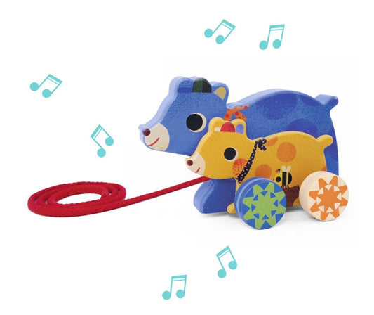 Pull Along Toy Gabi & Sam-DJECO