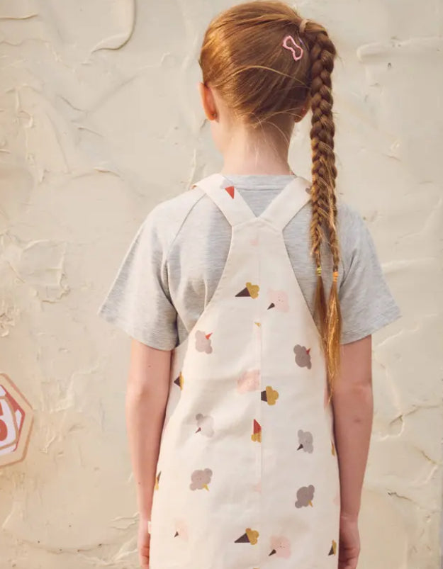 Cotton Overall Dress Dessert Sky-Petite Revery