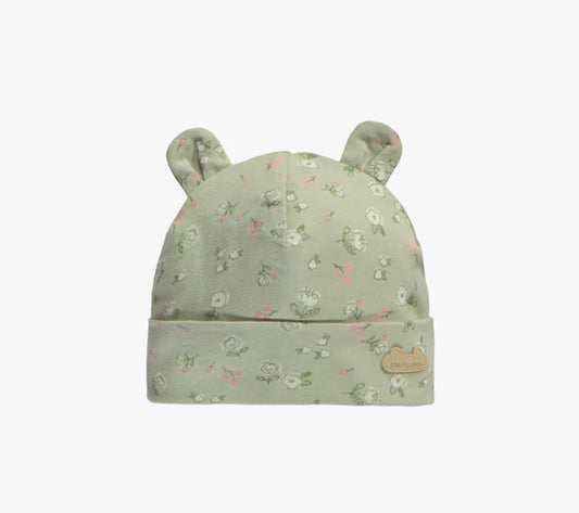 Green Ear Hats (2 Style Options) In Organic Jersey Cotton-Souris Mini