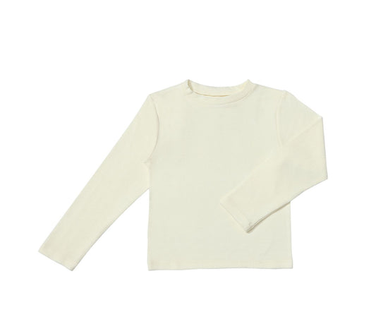 Cream Nikki Long Sleeve Top-Vignette Girls