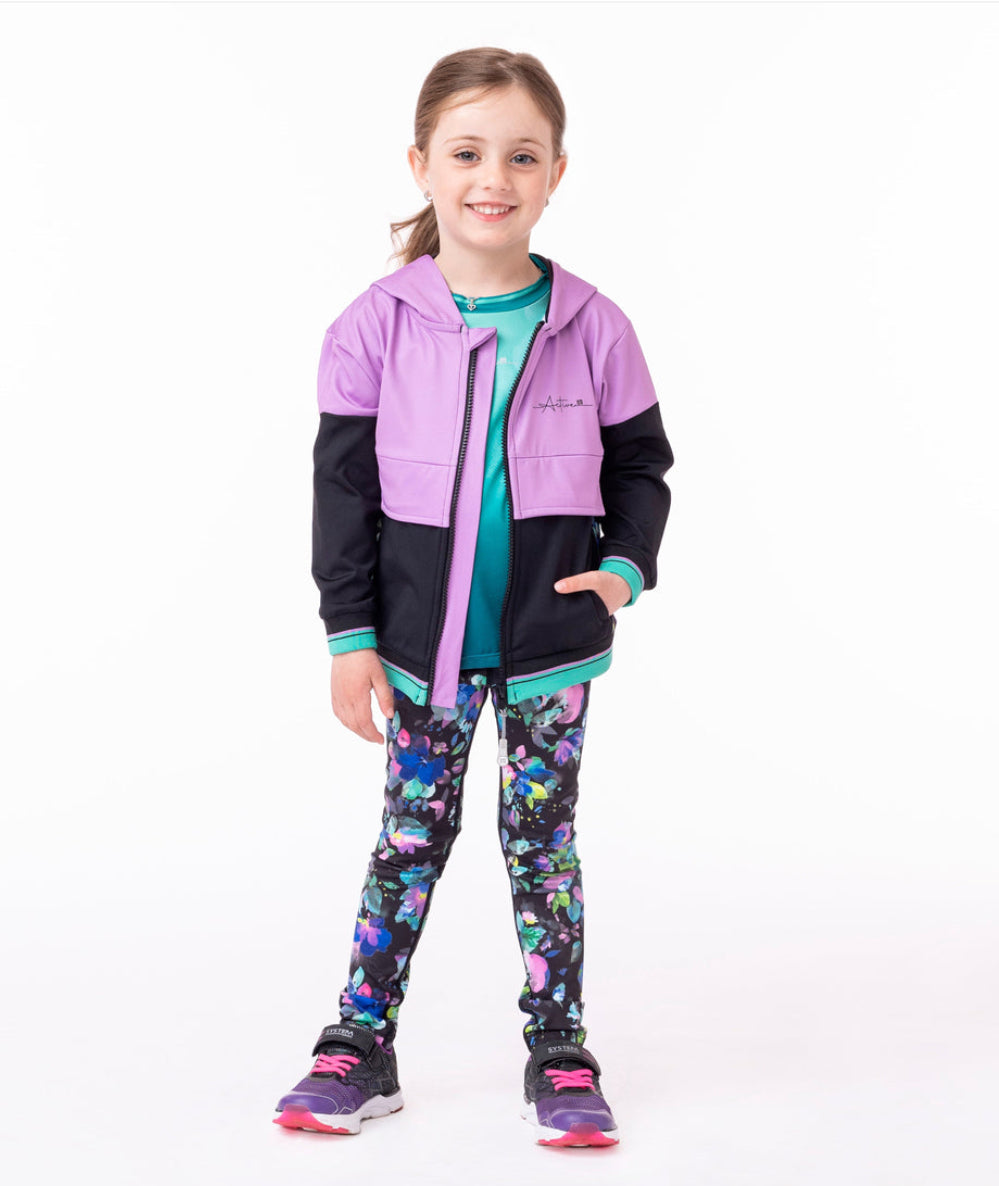 Girls Athletic Hooded Jacket-Nano