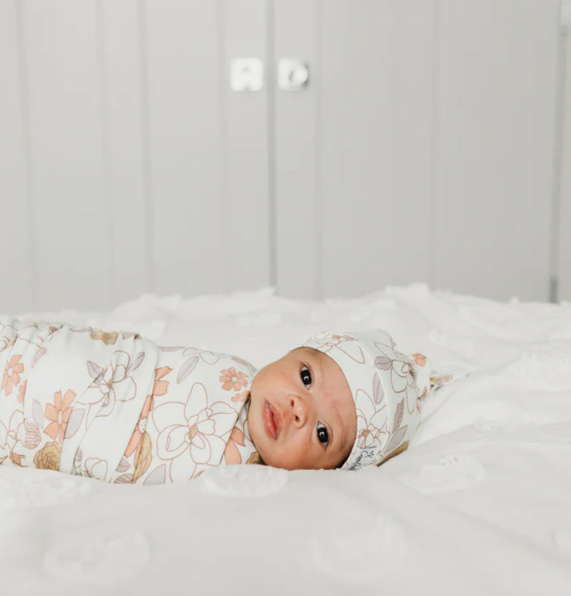 Ferra Swaddle Blanket-Copper Pearl