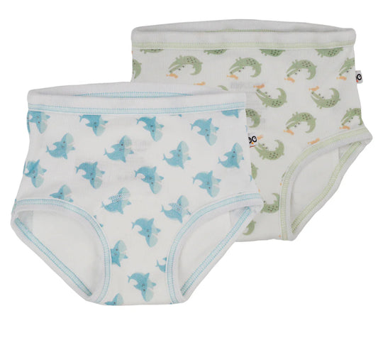 Alligator And Shark 2 Pack Training Pants-Zoocchini