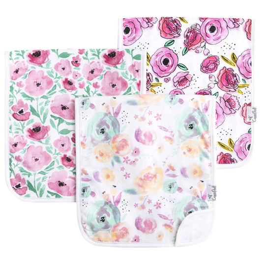 Bloom Burp Cloths Pack Of 3-Copper Pearl