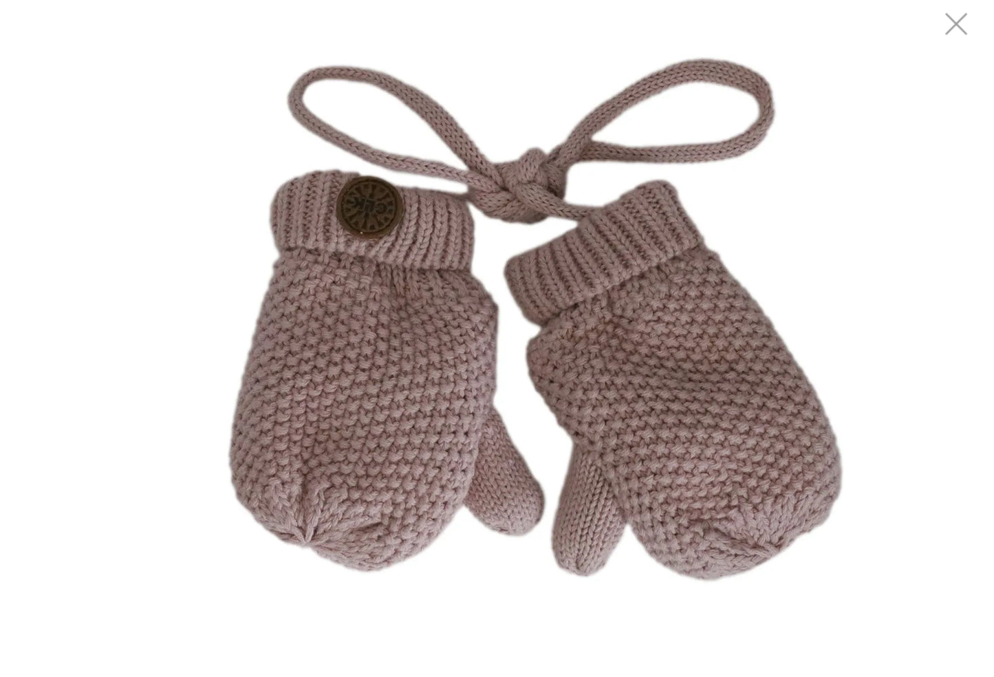 Cotton Lined Knit Mittens-Calikids