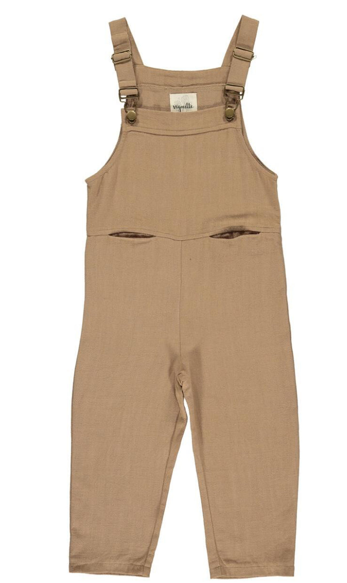 Girl overall, tan overall, 