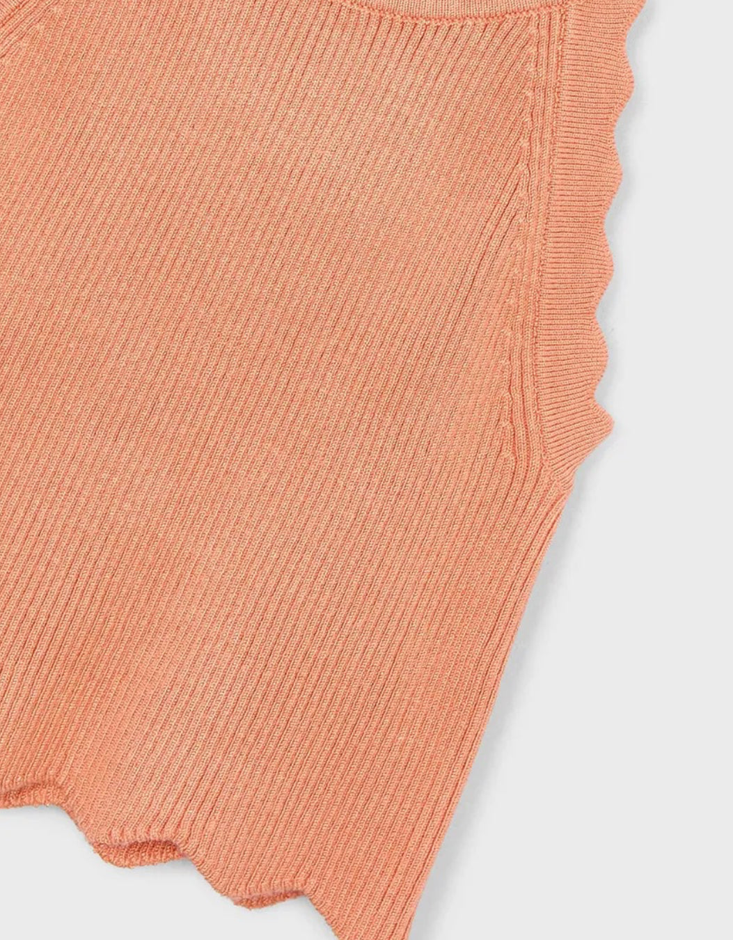 Orange Knit Sleeveless Top-Mayoral