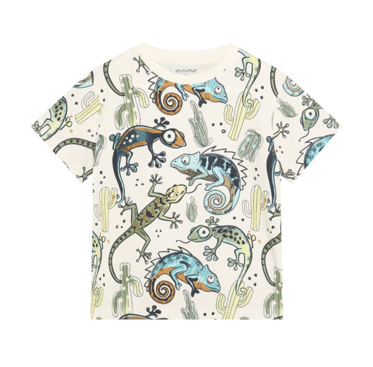 Organic Cotton Gecko Tishirt-Minymo