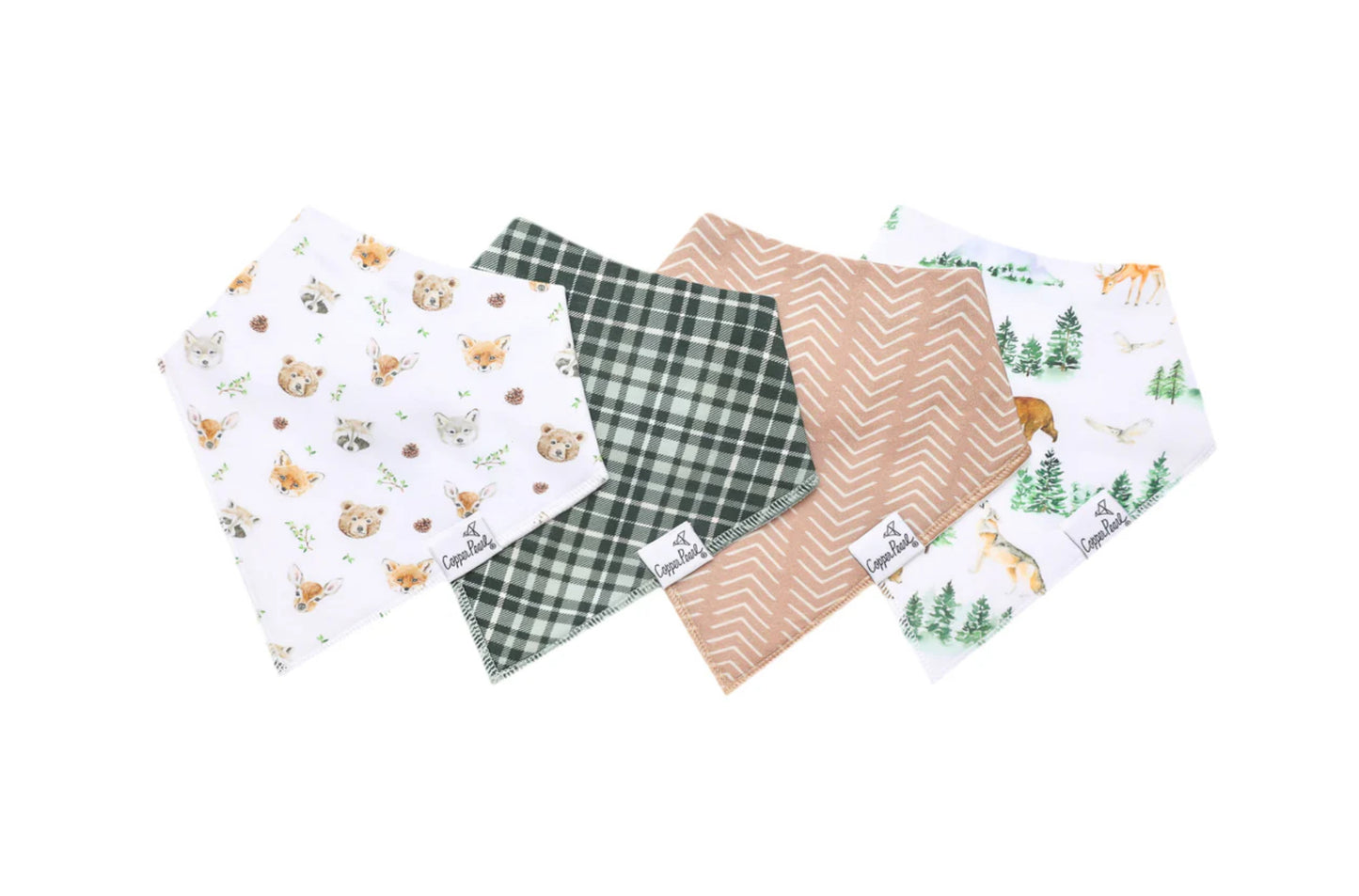 Baby Boy/Gender Neutral Bandana Bibs -Copper Pearl