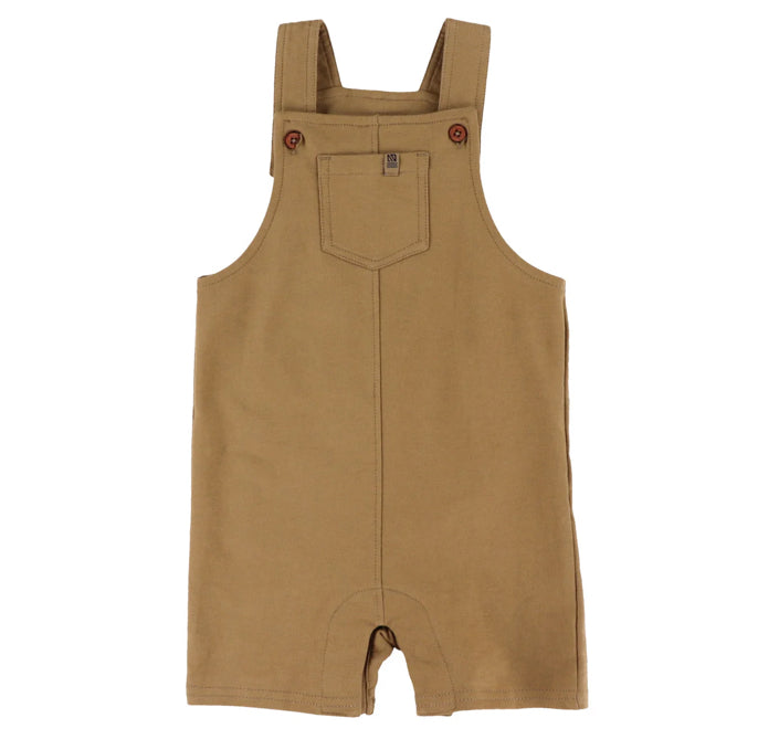 Brown Baby Boy Short Overalls-Nano