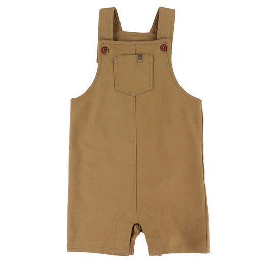 Brown Baby Boy Short Overalls-Nano