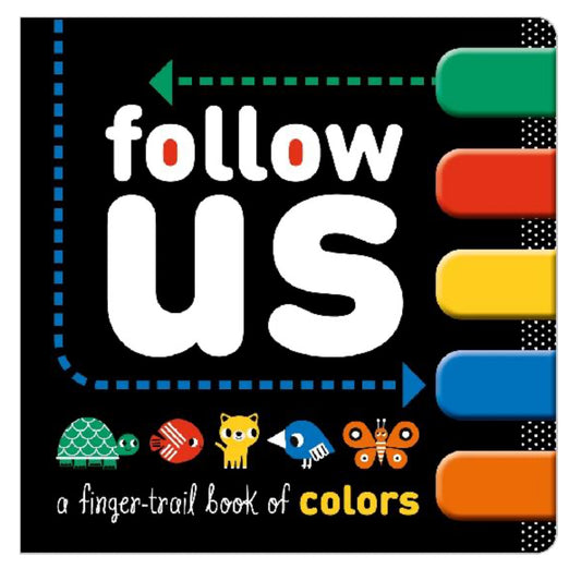 Follow Us a finger trail of Colours-Make Believe Books