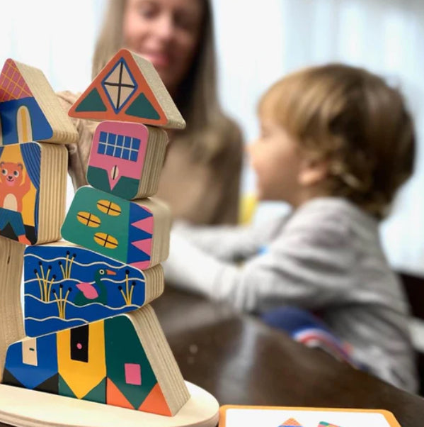 ZE Staka Boom Card Block Toy-DJECO