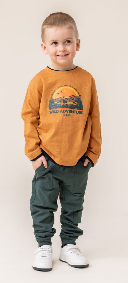 Brown Adventure Long Sleeve Shirt-Nano