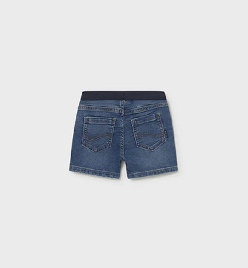 Boys Medium Wash Bermuda Soft Denim Shorts-Mayoral