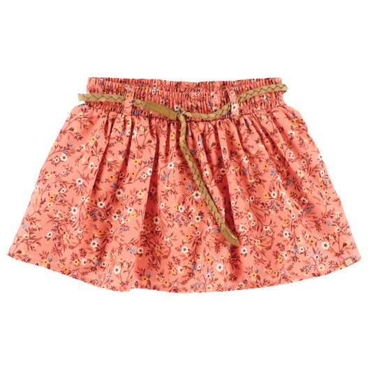 Girls Brown And Orange Western Culottes Skort-Nano