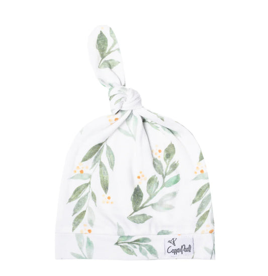 Fern Top Knot Hat-Copper Pearl