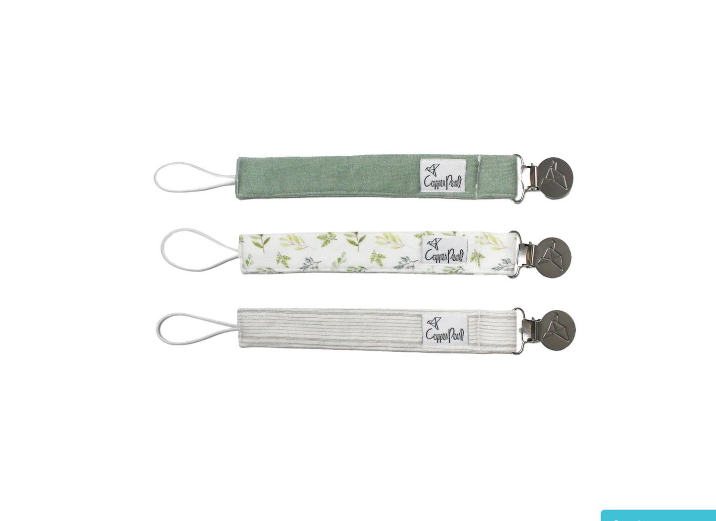 Haven Binky Clips Pack Of 3-Copper Pearl