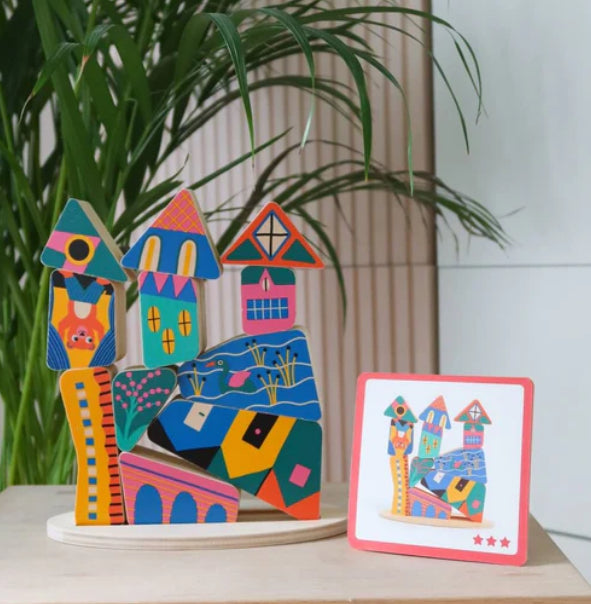 ZE Staka Boom Card Block Toy-DJECO