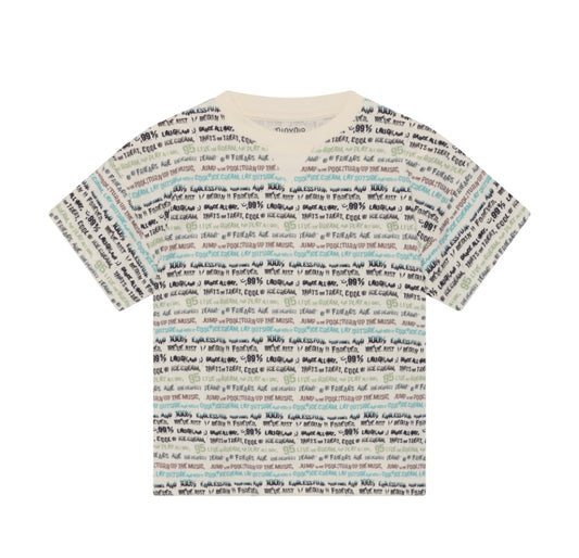 Organic Cotton News Print Tishirt-Minymo