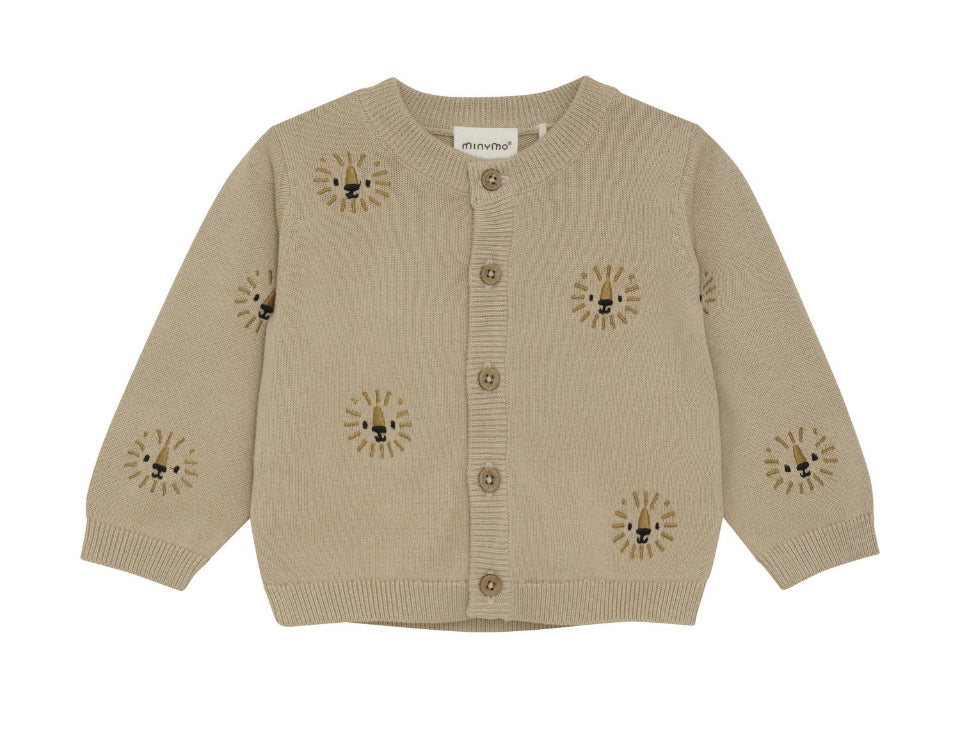 Lion Knit Organic Cardigan -Minymo
