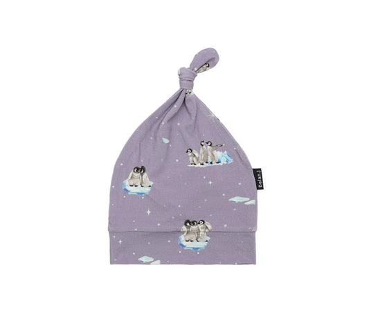 Periwinkle Penguins Knotted Hat-Belan.J