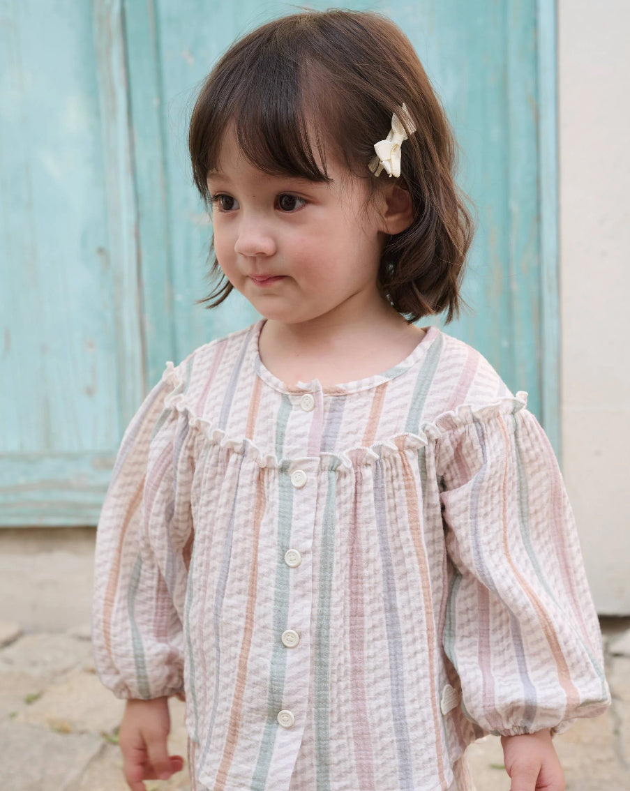 Caramel Stripes Blouse-Petite Revery