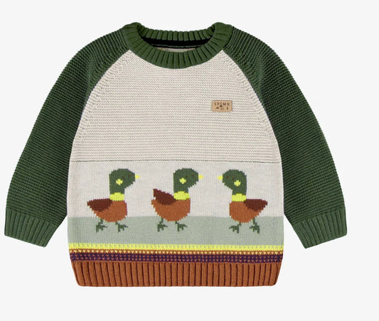 Green Duck Sweater -Souris Mini