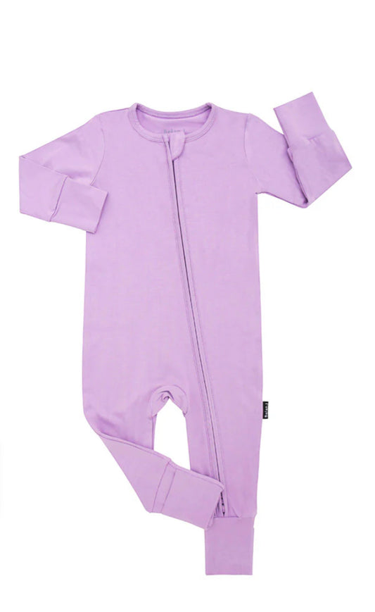 Violet Footless Sleeper with Fold Over Cuffs-Belan.J