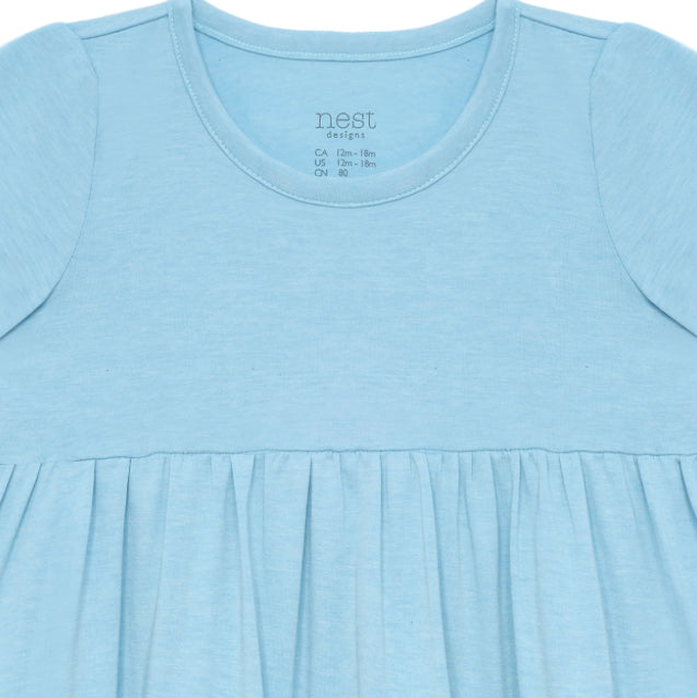 Meadow Green Bamboo Jersey Dress-Nest Design