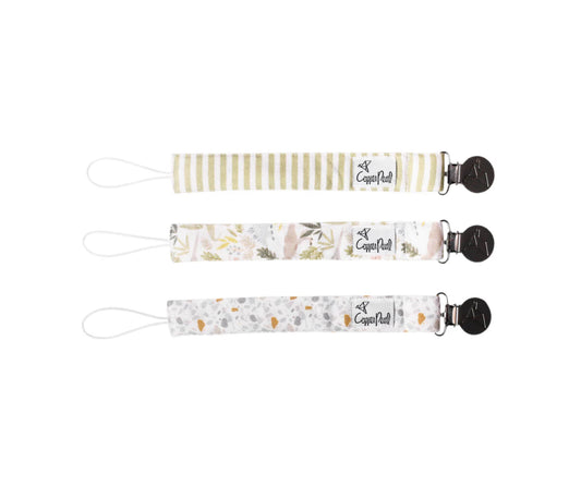 Rex Binky Clips Pack Of 3-Copper Pearl